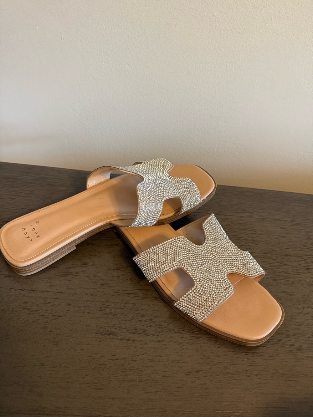 Rhinestone Slide Sandals